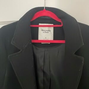 Abercrombie & Fitch Black Trench Coat